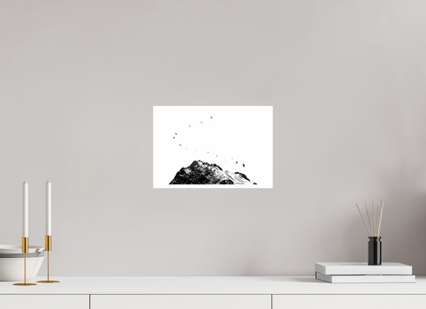 30 x 20 cm, Unframed Fuji Crystal DPII Black Crows #2