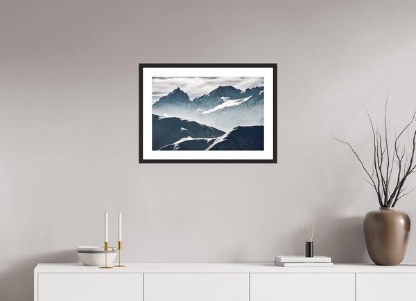 60 x 40 cm, Black Wooden Frame La Grave #2