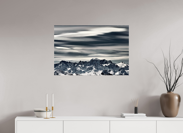90 x 60 cm, Photo Print Under Acrylic Glass Crans Montana
