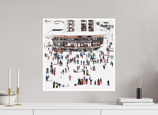 50 x 50 cm, 1cm Boarder + Fuji Crystal DPII Tignes