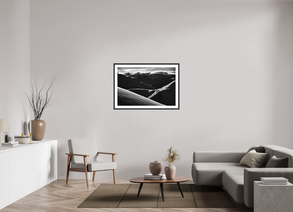 105 x 70 cm, Black Wooden Frame La Grave #1