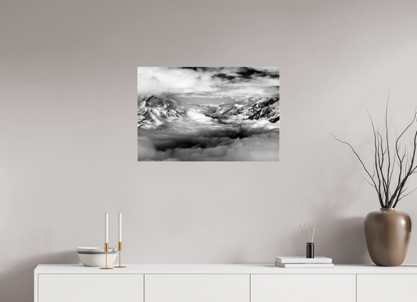 75 x 50 cm, Photo Print Under Acrylic Glass Zermatt Inversion