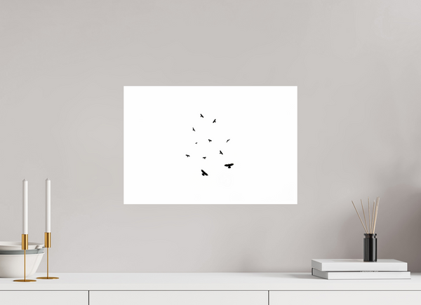 45 x 30 cm, Unframed Fuji Crystal DPII Black Crows #3