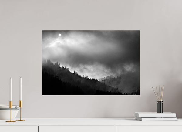 60 x 40 cm, Photo Print Under Acrylic Glass Misty Valley