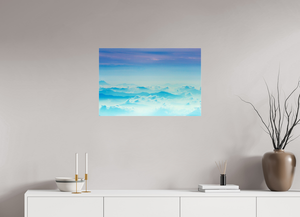 75 x 50 cm, Photo Print Under Acrylic Glass Mountains Hues