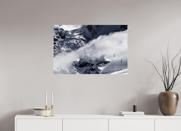 90 x 60 cm, Photo Print Under Acrylic Glass Matterhorn Glacier Paradise Photograph, Zermatt Swiss Alps Wall Art.