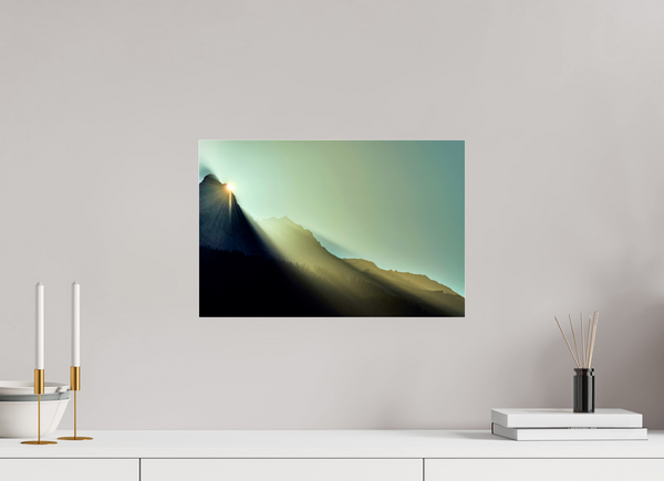 45 x 30 cm, Photo Print Under Acrylic Glass Sunrise #2