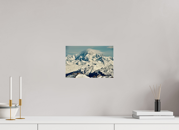 30 x 20 cm, Photo Print Under Acrylic Glass Mont Blanc from Val d'Isere