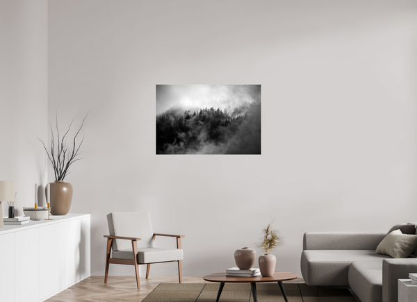 105 x 70 cm, Photo Print Under Acrylic Glass Morzine Mist