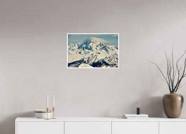 60 x 40 cm, Unframed Fuji Crystal DPII Mont Blanc from Val d'Isere