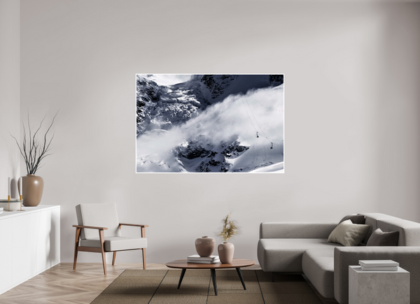 180 x 120 cm, Unframed Fuji Crystal DPII Trockener Steg, Zermatt
