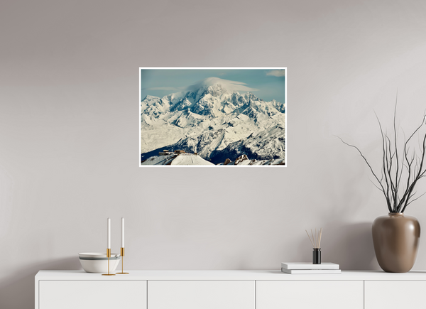 75 x 50 cm, Unframed Fuji Crystal DPII Mont Blanc from Val d'Isere