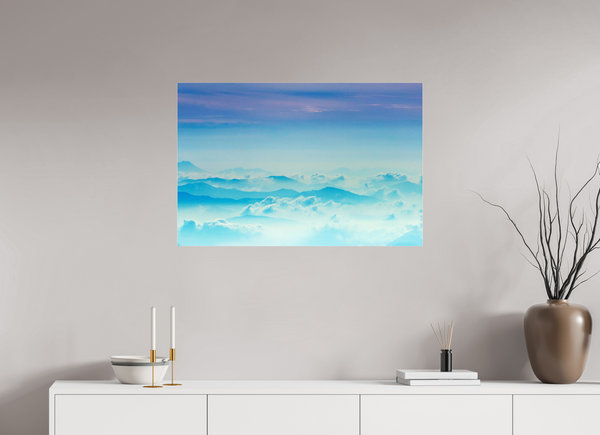 90 x 60 cm, Photo Print Under Acrylic Glass Mountains Hues