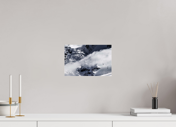 30 x 20 cm, Photo Print Under Acrylic Glass Matterhorn Glacier Paradise Photograph, Zermatt Swiss Alps Wall Art.