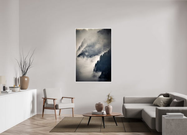 100 x 150 cm, Unframed Fuji Crystal DPII Steep Valley Trees