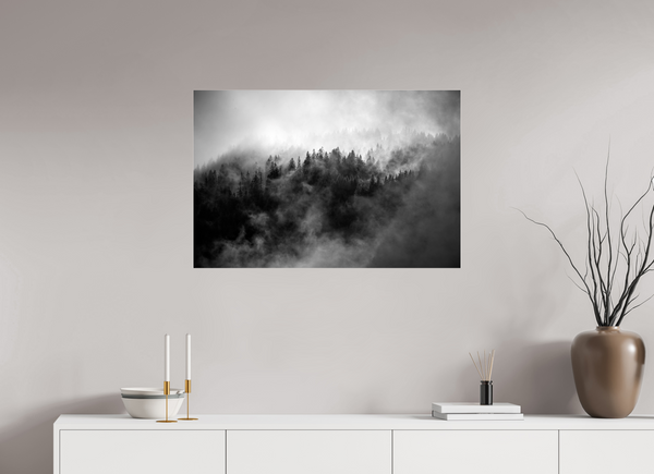90 x 60 cm, Photo Print Under Acrylic Glass Morzine Mist