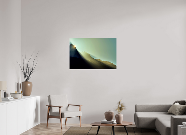 105 x 70 cm, Photo Print Under Acrylic Glass Sunrise #2