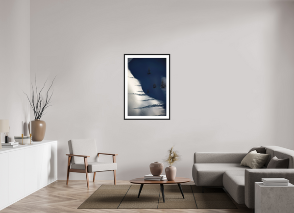 70 x 105 cm, Black Wooden Frame Shadows #2