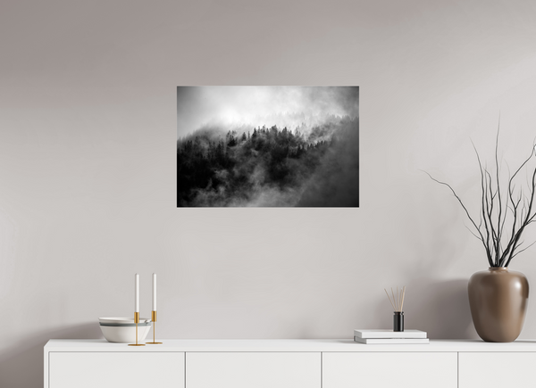 75 x 50 cm, Photo Print Under Acrylic Glass Morzine Mist