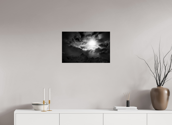 61.6 x 40 cm, Photo Print Under Acrylic Glass Break in the Storm, Meribel