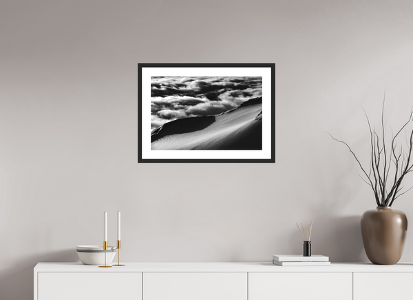 60 x 40 cm, Black Wooden Frame Field of dreams