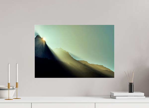 60 x 40 cm, Photo Print Under Acrylic Glass Sunrise #2