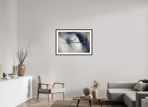 90 x 60 cm, Black Wooden Frame Shadows #3