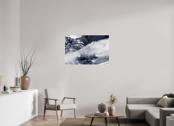 105 x 70 cm, Photo Print Under Acrylic Glass Matterhorn Glacier Paradise Photograph, Zermatt Swiss Alps Wall Art.