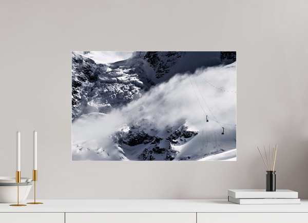 60 x 40 cm, Photo Print Under Acrylic Glass Matterhorn Glacier Paradise Photograph, Zermatt Swiss Alps Wall Art.