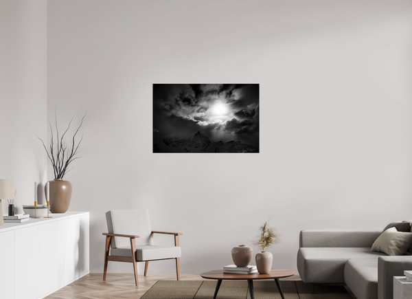 107.8 x 70 cm, Photo Print Under Acrylic Glass Break in the Storm, Meribel