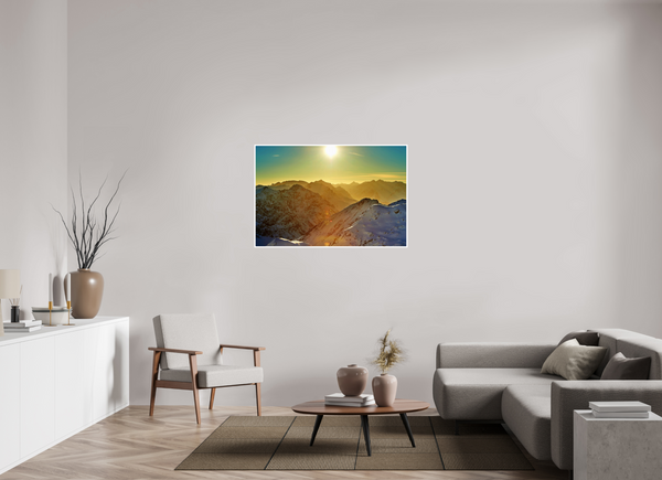 120 x 80 cm, Unframed Fuji Crystal DPII Klosters Evening Light