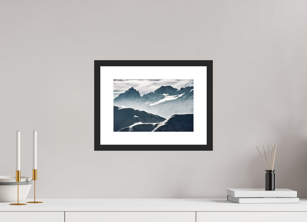 30 x 20 cm, Black Wooden Frame La Grave #2