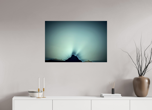 90 x 60 cm, Photo Print Under Acrylic Glass Sunrise #1