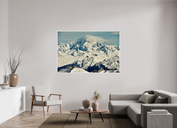 180 x 120 cm, Unframed Fuji Crystal DPII Mont Blanc from Val d'Isere