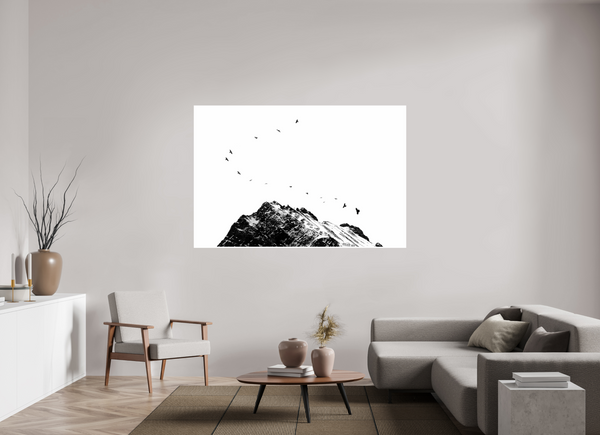 180 x 120 cm, Unframed Fuji Crystal DPII Black Crows #2