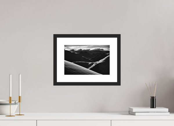 30 x 20 cm, Black Wooden Frame La Grave #1