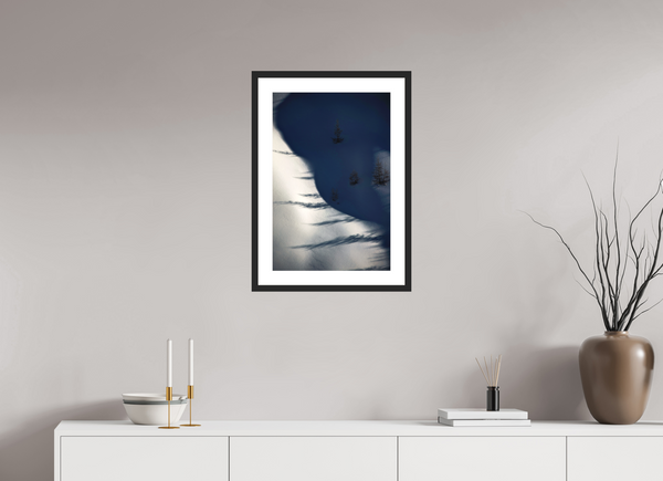 40 x 60 cm, Black Wooden Frame Shadows #2