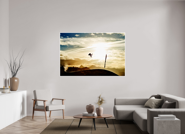 180 x 120 cm, Unframed Fuji Crystal DPII Sunset Davos
