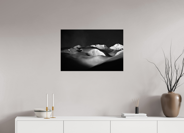 75 x 50 cm, Photo Print Under Acrylic Glass Powder Day, Tignes