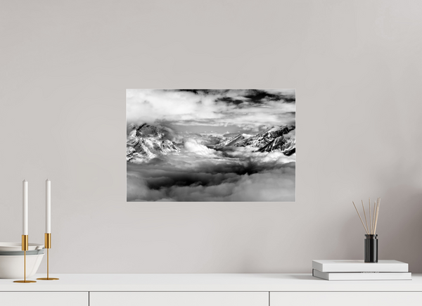 45 x 30 cm, Photo Print Under Acrylic Glass Zermatt Inversion