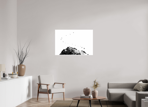 105 x 70 cm, Unframed Fuji Crystal DPII Black Crows #2