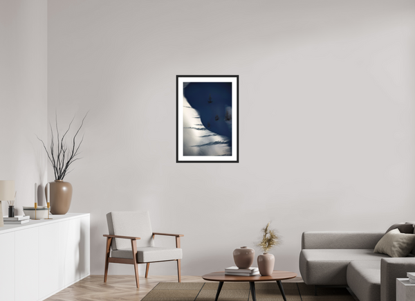 50 x 75 cm, Black Wooden Frame Shadows #2