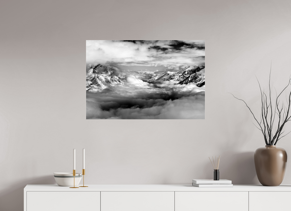 90 x 60 cm, Photo Print Under Acrylic Glass Zermatt Inversion