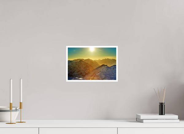 30 x 20 cm, Unframed Fuji Crystal DPII Klosters Evening Light