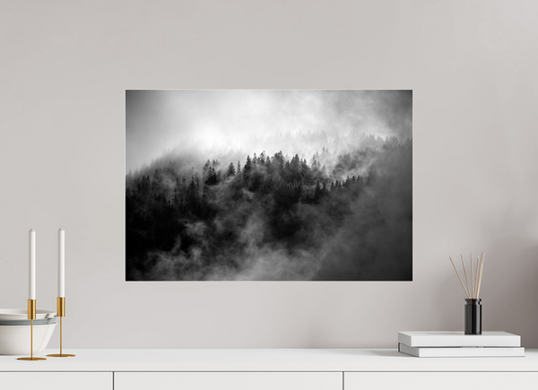 60 x 40 cm, Photo Print Under Acrylic Glass Morzine Mist
