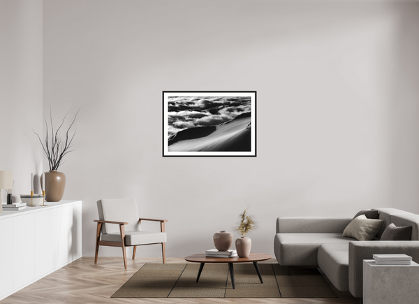 105 x 70 cm, Black Wooden Frame Field of dreams