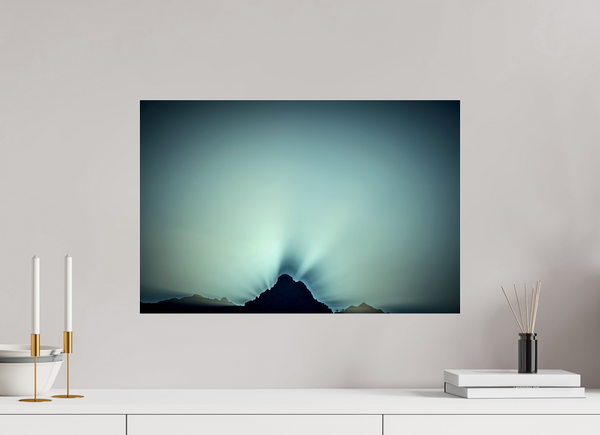 60 x 40 cm, Photo Print Under Acrylic Glass Sunrise #1
