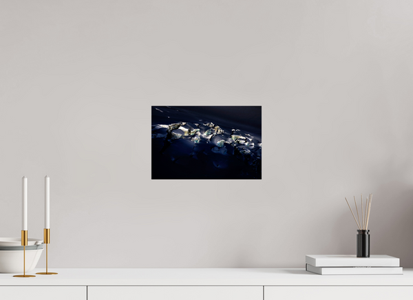 30 x 20 cm, Photo Print Under Acrylic Glass Crevasse #2