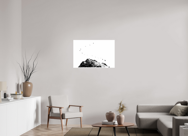 90 x 60 cm, Unframed Fuji Crystal DPII Black Crows #2