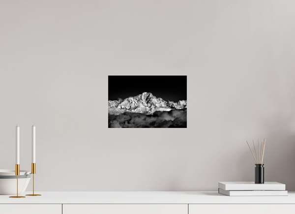 30 x 20 cm, Photo Print Under Acrylic Glass Mont Blanc Massif.